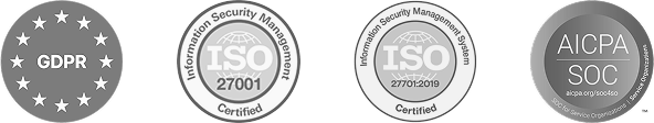 GDPR, ISO 27001, ISO 27701, and AICPA SOC certifications